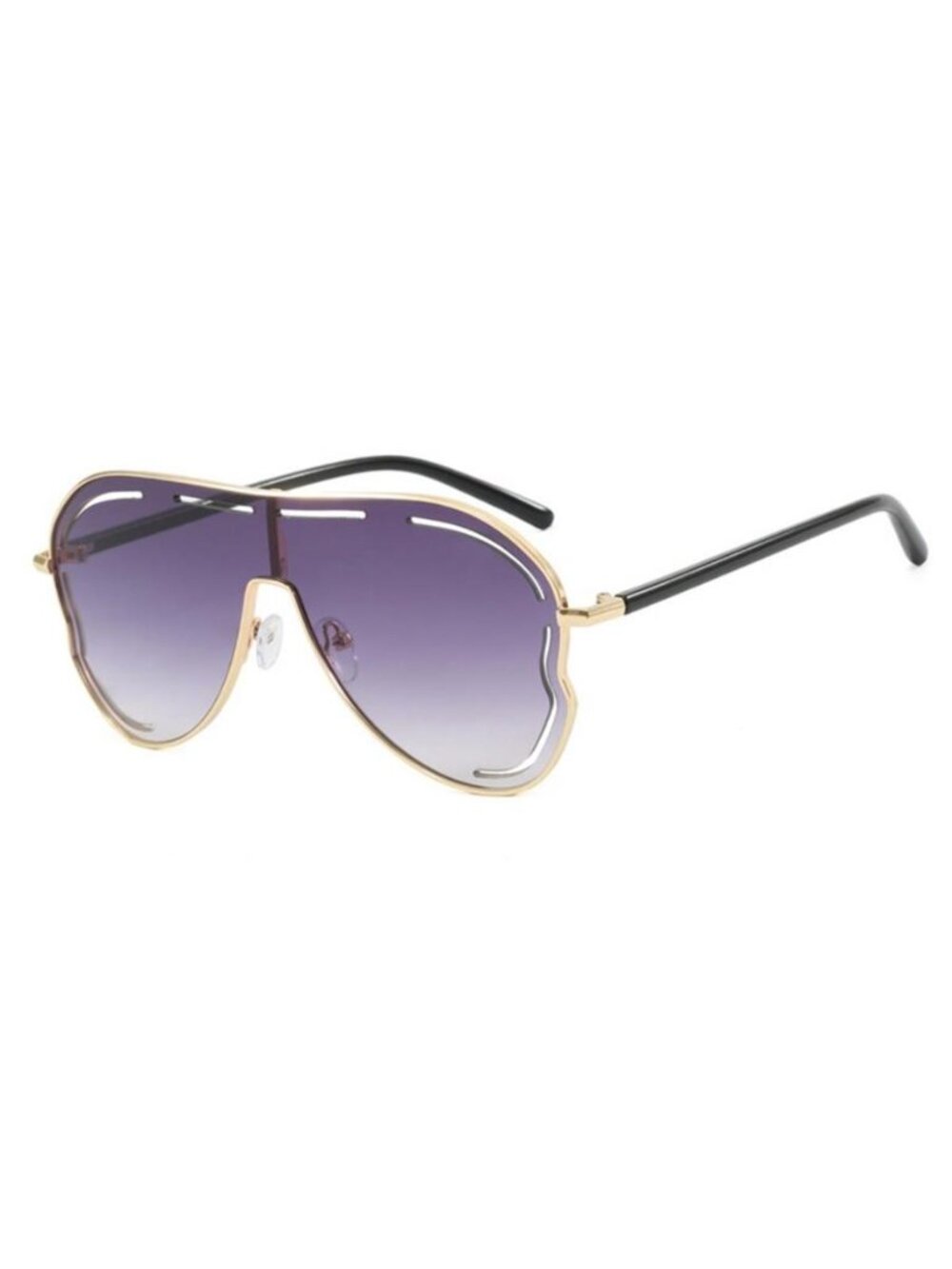 Oversized Aviator Gradient Sunglasses - Picture 3 of 3